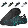 Nouvelles chaussures de plage Wading chaussures en amont chaussettes d'eau antidérapantes chaussures de natation tapis roulant respirant chaussures souples noir à semelles souples